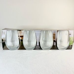 Stemless Wine Glasses - New Set of 4